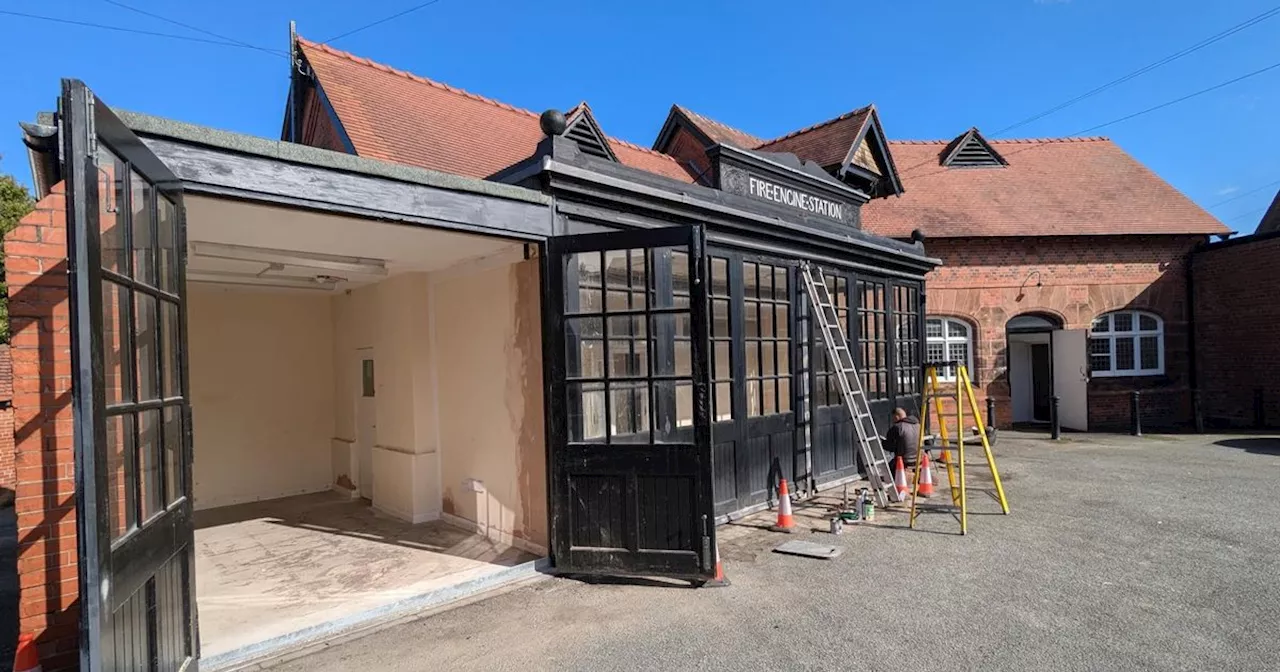 Transformation of old fire engine station in 'famous' village