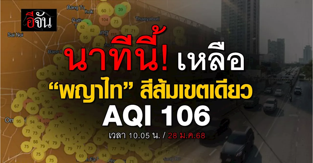 กรุงเทพฯ สดชื่นตรุษจีน ค่าฝุ่นลดลง เขตพญาไท ยังน่าเป็นห่วง