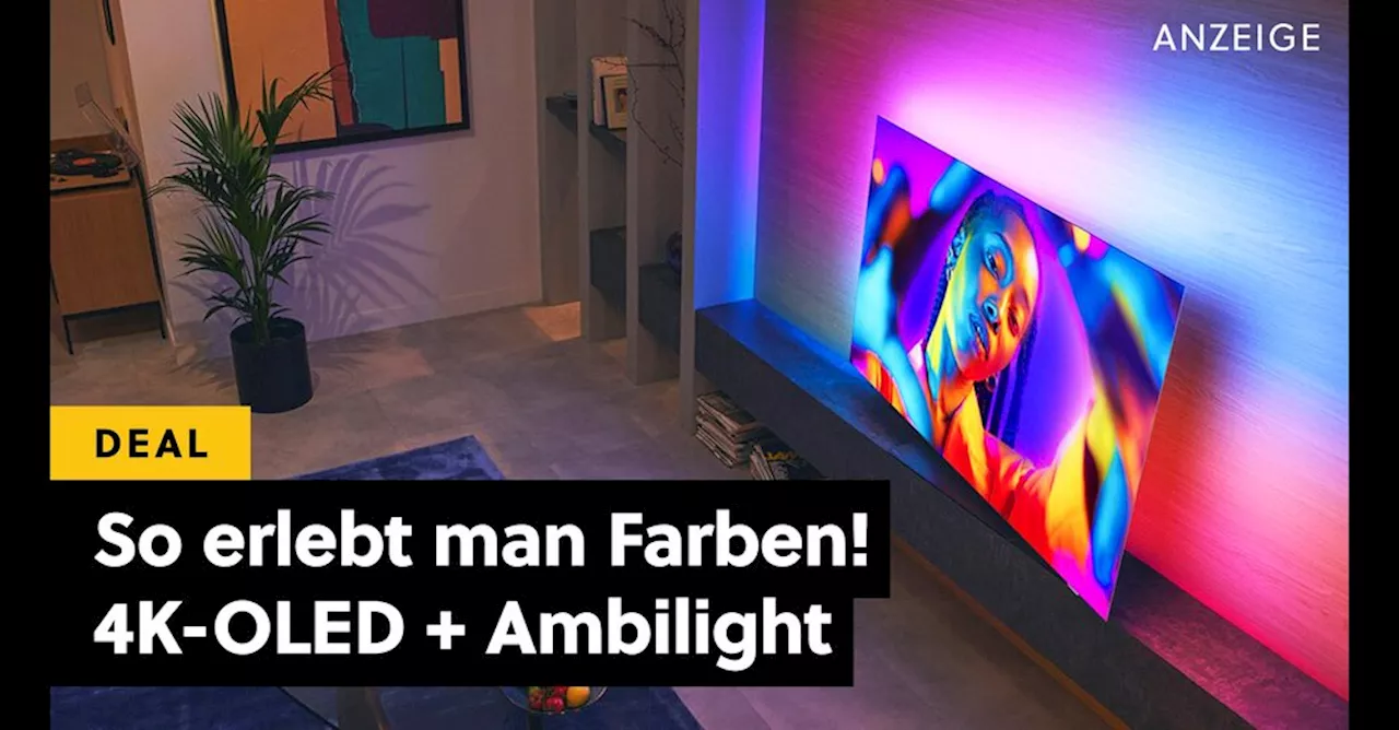 TV-Preishammer zum Valentinstag: Philips haut diesen 4K-OLED-TV mit stimmungsvollem Ambilight-Feature raus