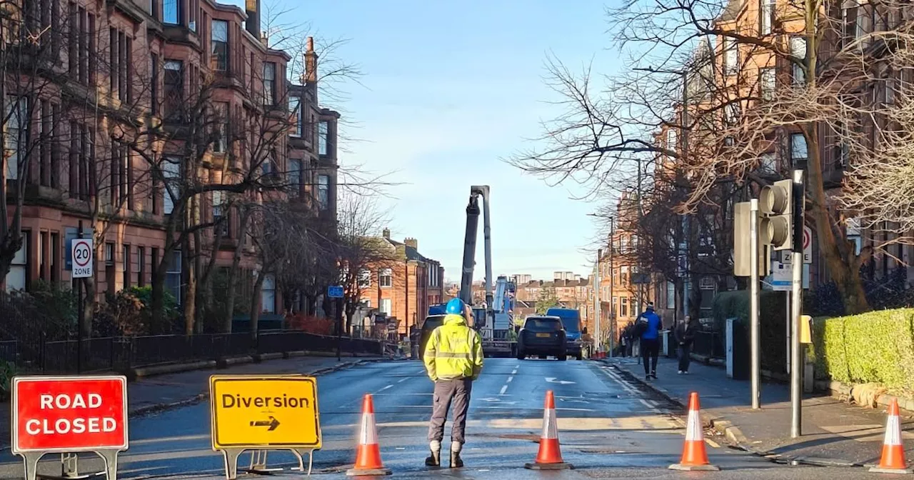 Glasgow Drivers Face Disruption Due to Storm Damage on Clarence Drive