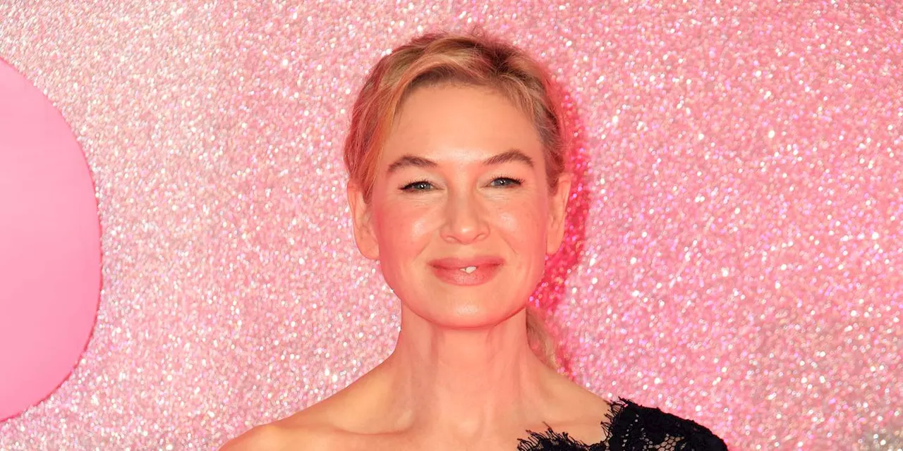 Renée Zellweger Rocks a Sheer Black Lace Gown at the Paris Premiere of 'Judy'