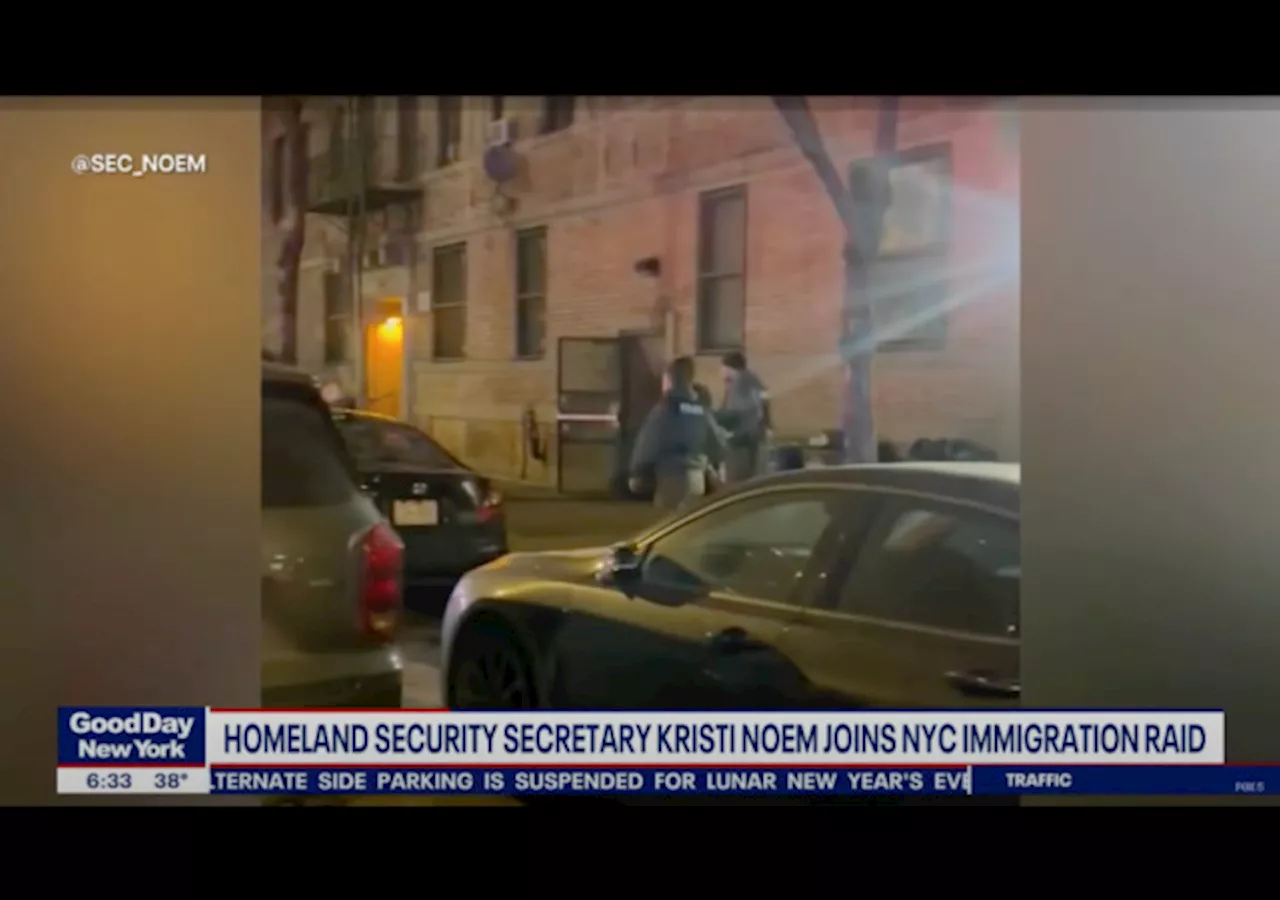 DHS Sec. Noem Joins New York City Raid to Arrest Criminal Illegal Aliens