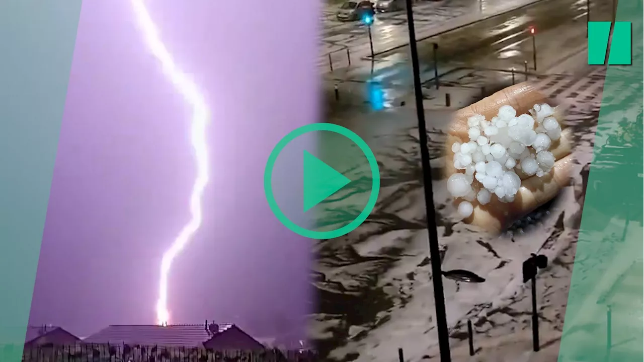 À Grenoble, un orage surpuissant et rare pour un mois de janvier a recouvert les rues de grêle