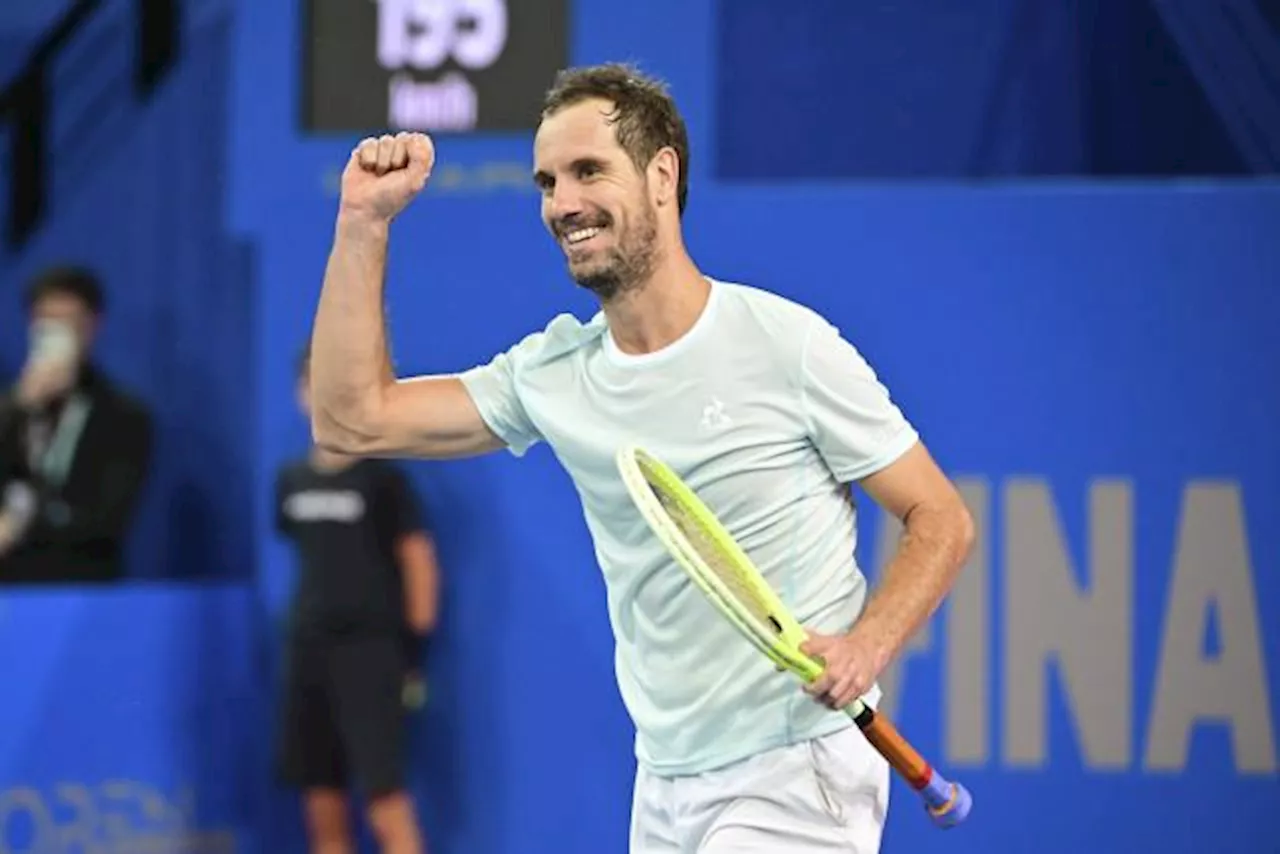 Richard Gasquet s'impose à Montpellier et qualifie pour le 2e tour