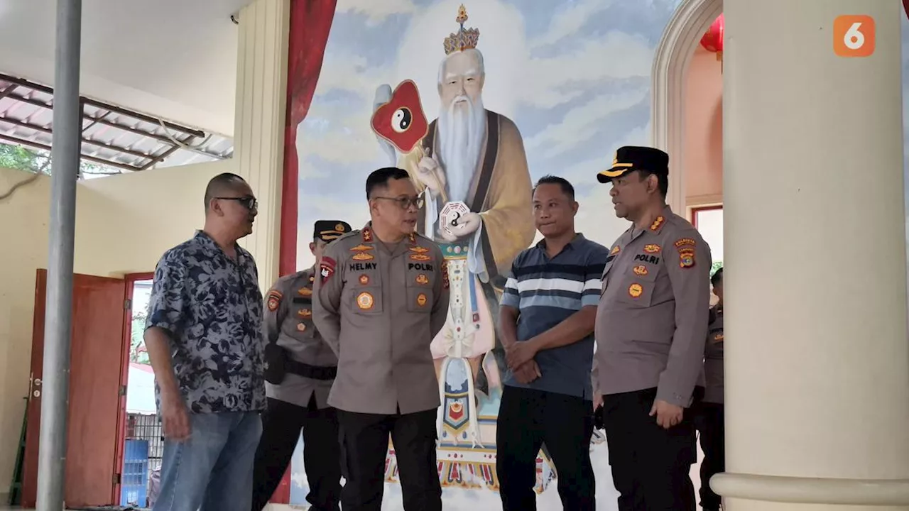 Kapolda Lampung Tinjau Kesiapan Perayaan Imlek di Vihara Suci Mulia