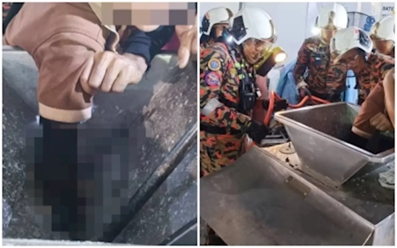 Myanmar worker sustains severe injuries after hand trapped in sugar crusher machine at Ipoh factory