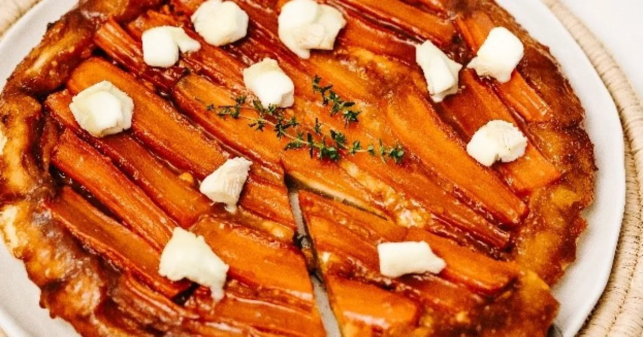 Tarte tatin à la carotte et au fromage de chèvre