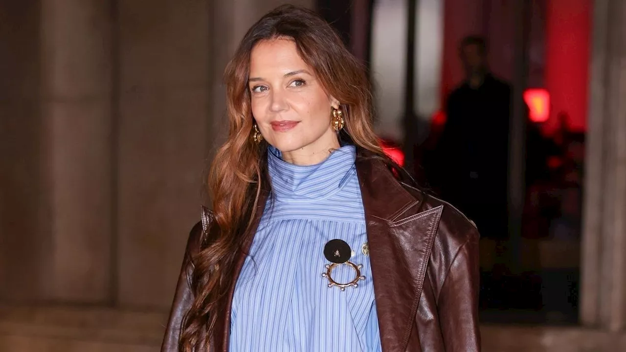 Katie Holmes Reverses a Shirt for Parisian Chic, Proving She's a Fashion Pioneer