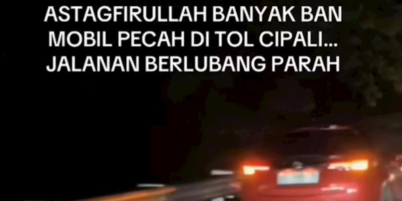 Viral di Media Sosial: Lubang Jalan di Tol Cipali Picu Banyak Pecah Ban