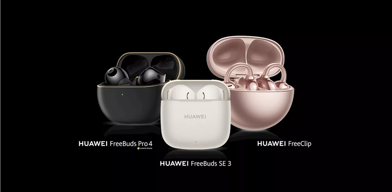 Tune In to sound and style perfection with the latest HUAWEI audio devices, now available for pre-order