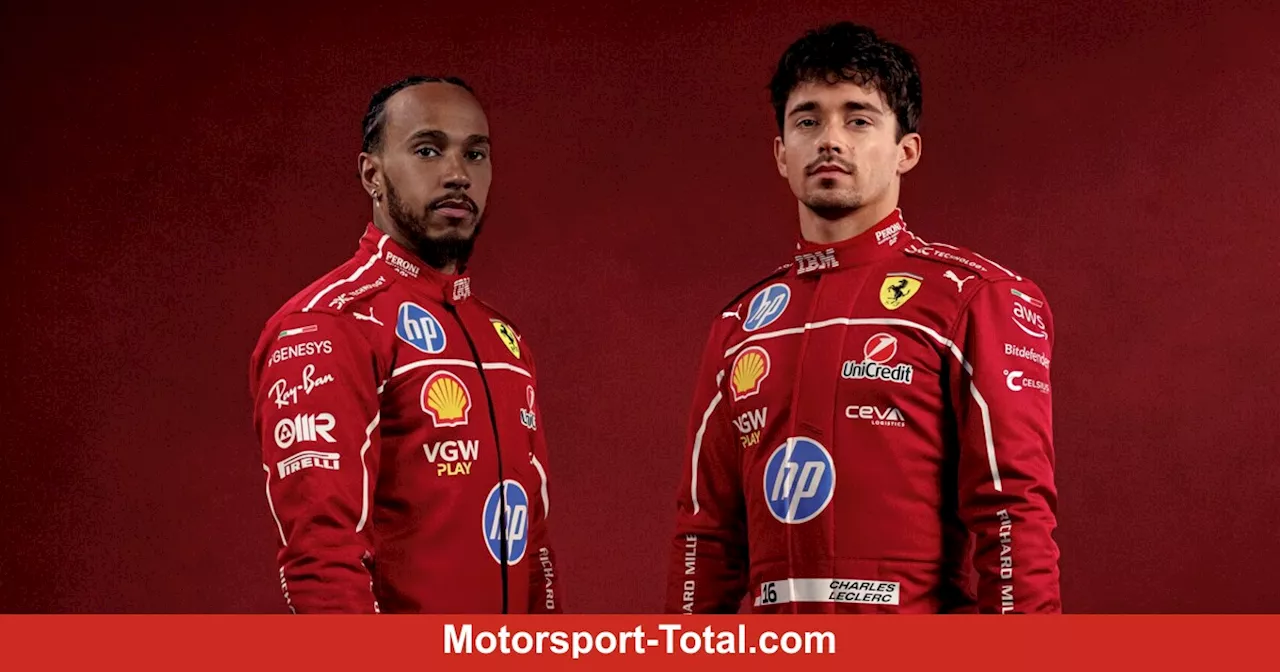 Dunkleres Rot: Ferrari zeigt Rennanzüge für die Formel-1-Saison 2025