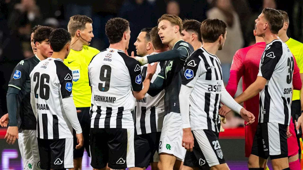 Groningen en Heracles komen in resterende 21 minuten niet tot scoren; 1-1 wordt einduitslag