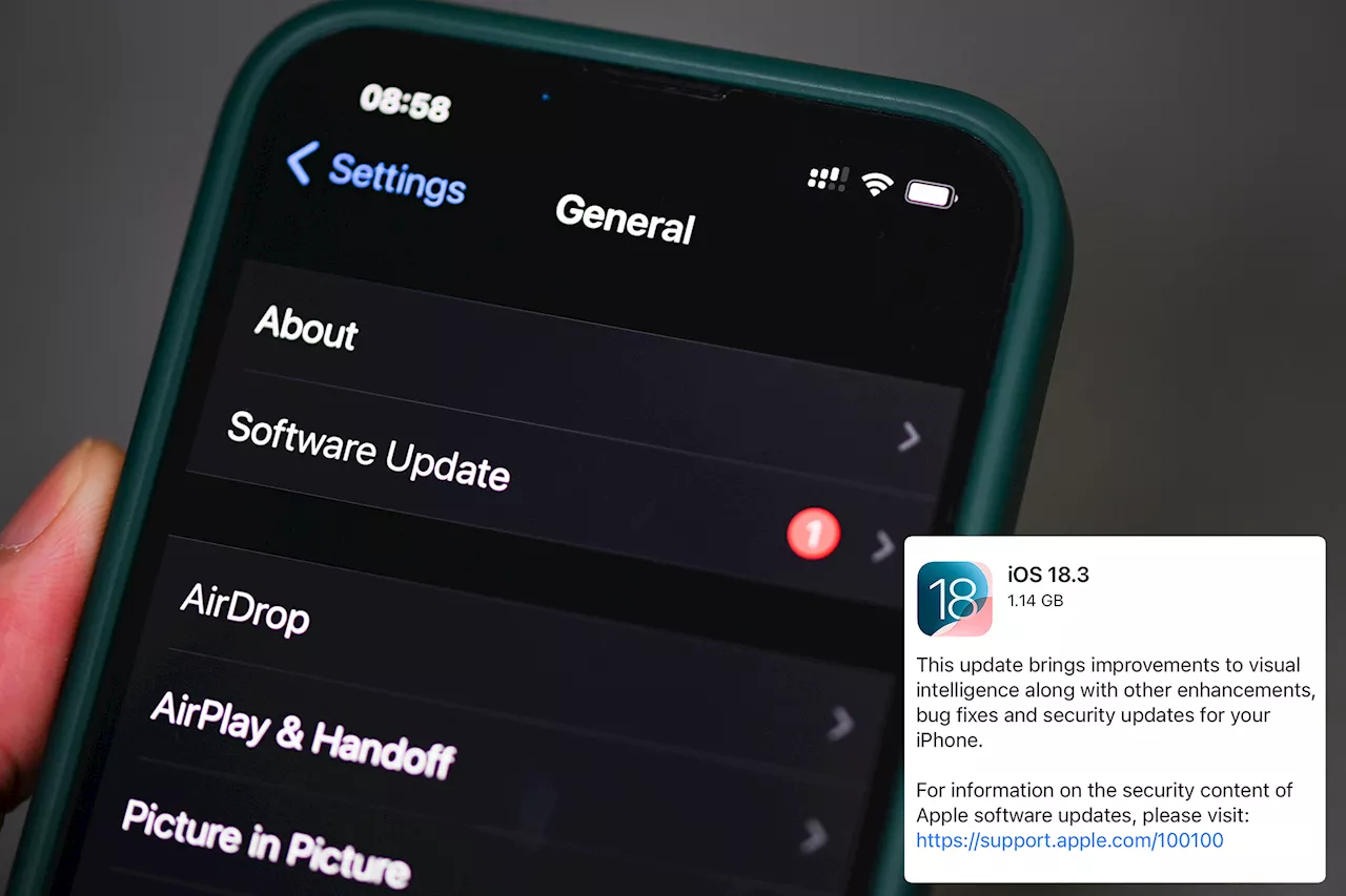 Apple releases urgent iOS 18.3 security update to target ‘cyberthreats’ due to flaw