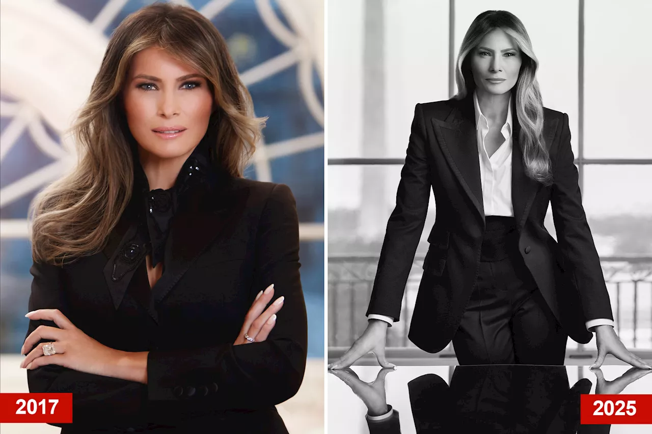 Melania Trump's Official Portrait Captures a Serious and Professional First Lady