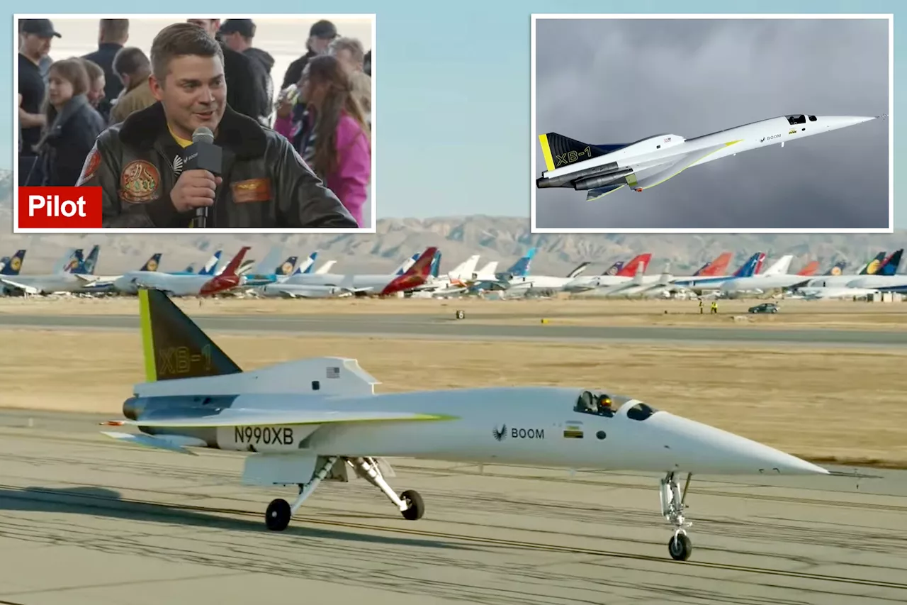 Supersonic jet dubbed 'Son of Concorde' breaks sound barrier for first time with 844 mph flight