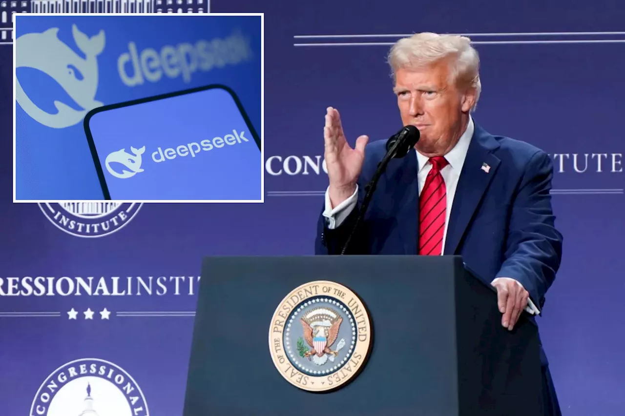 Trump calls China's AI DeepSeek breakthrough 'a wakeup call' — but 'positive' if true