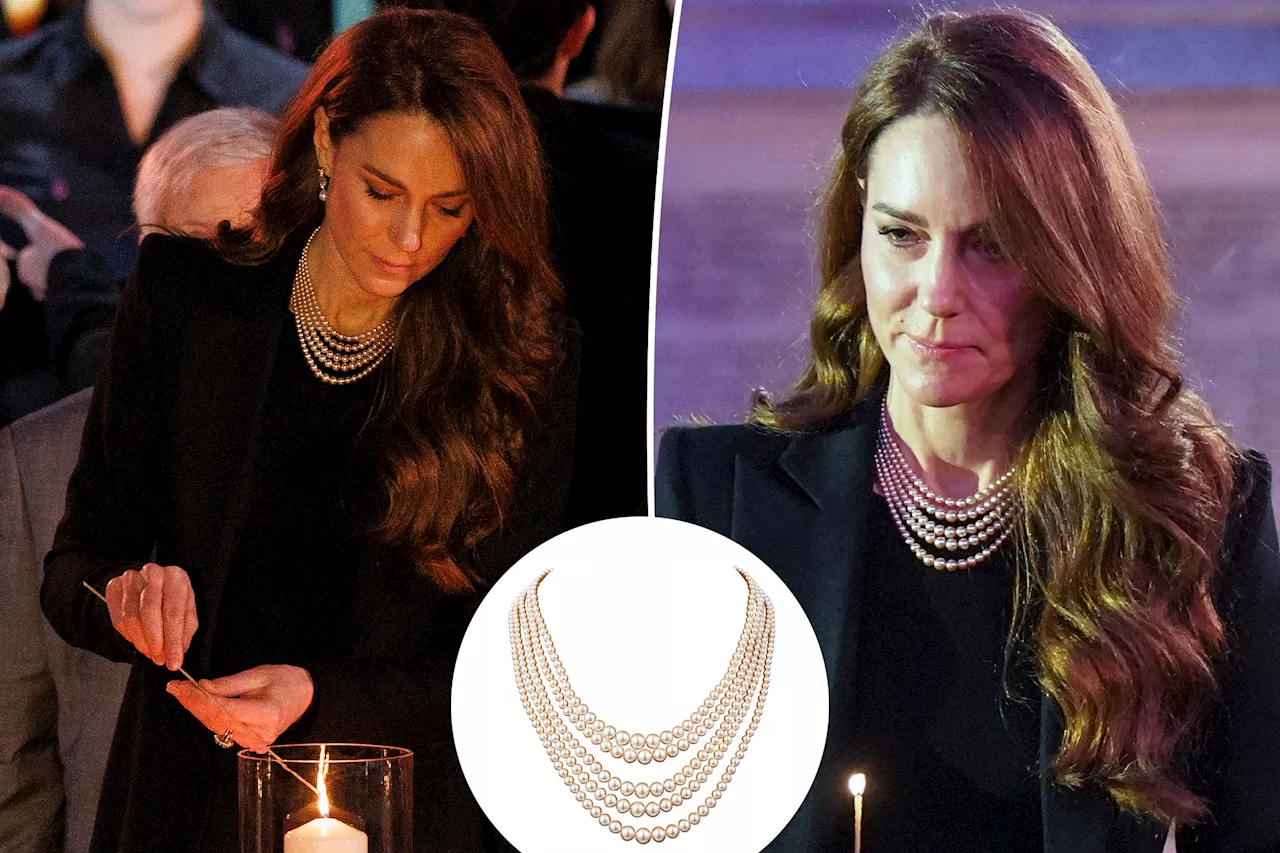 Princess of Wales Wears Vintage Pearl Necklace to Holocaust Remembrance Day Ceremony