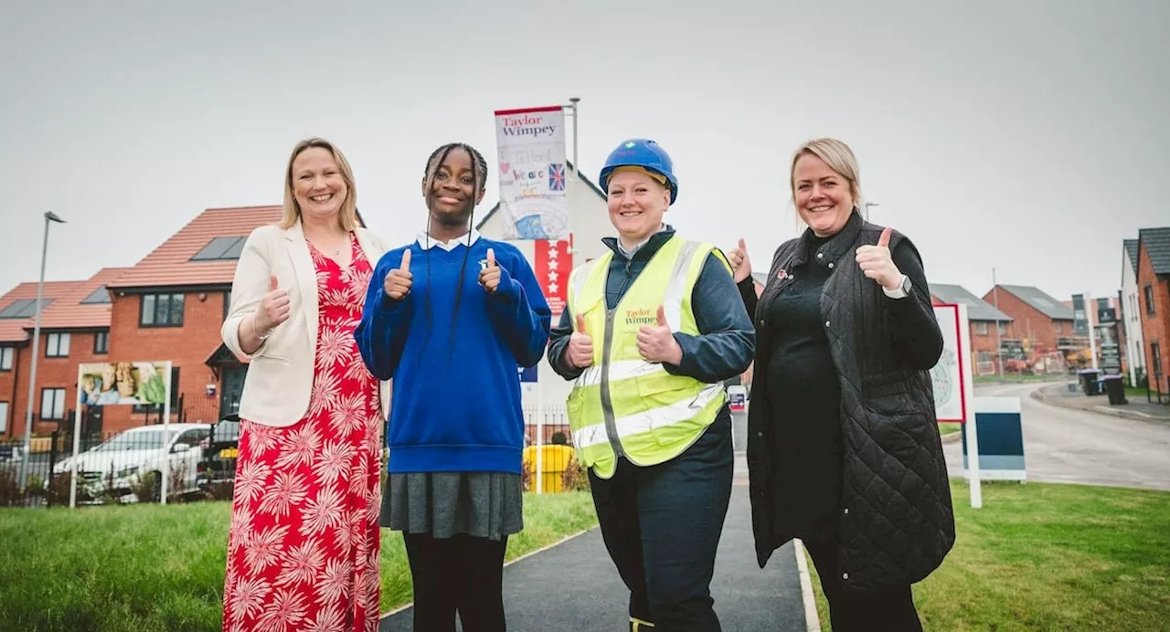 Local Schoolchildren Design Winning Flag for New Housing Development