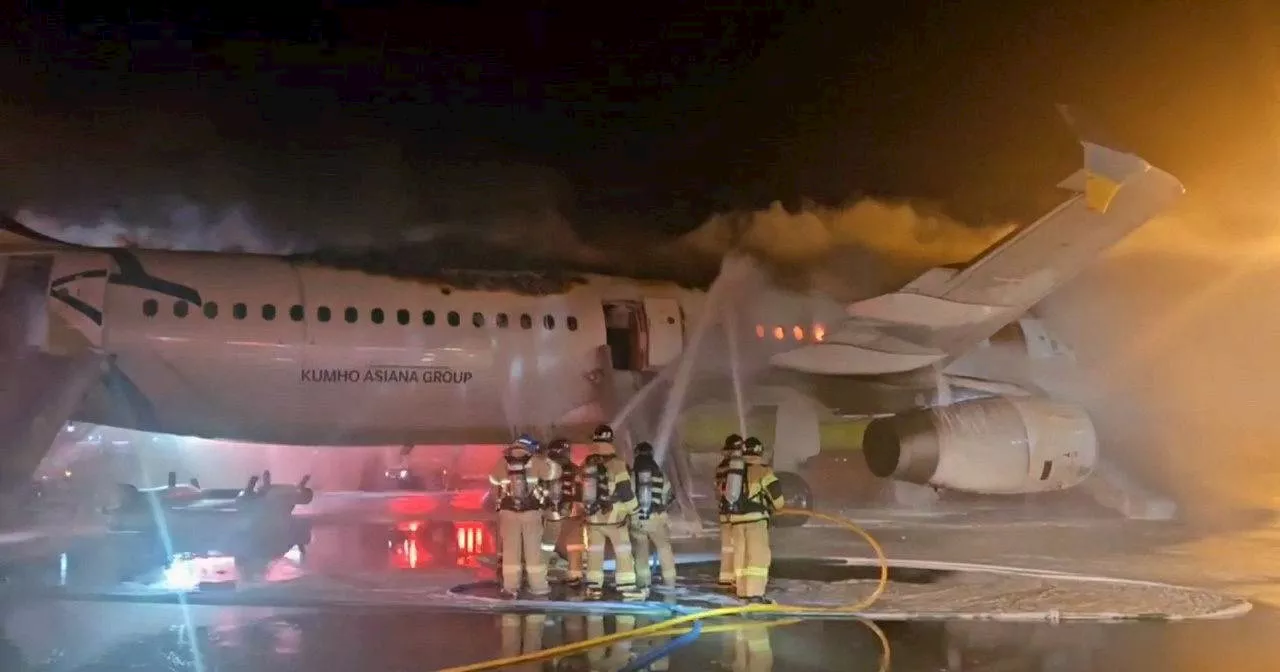 Incêndio em avião no aeroporto da Coreia do Sul obriga à retirada de passageiros