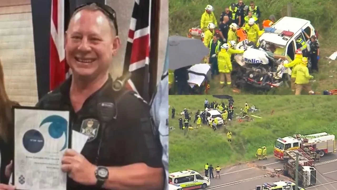 Hope for officer left fighting for life after horror Qld truck crash