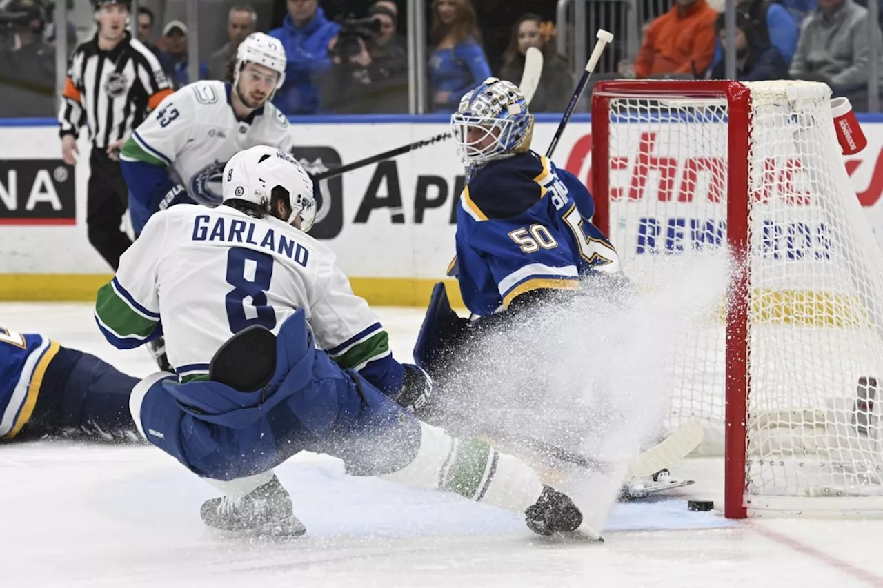 Canucks Rally Past Blues for 5-2 Win