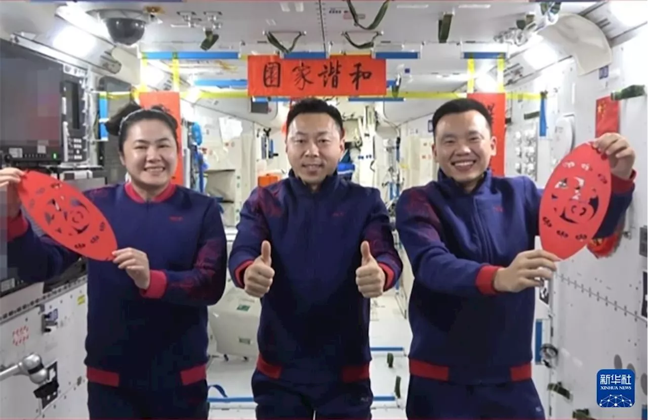 Shenzhou-19 astronauts send Spring Festival greetings from space station