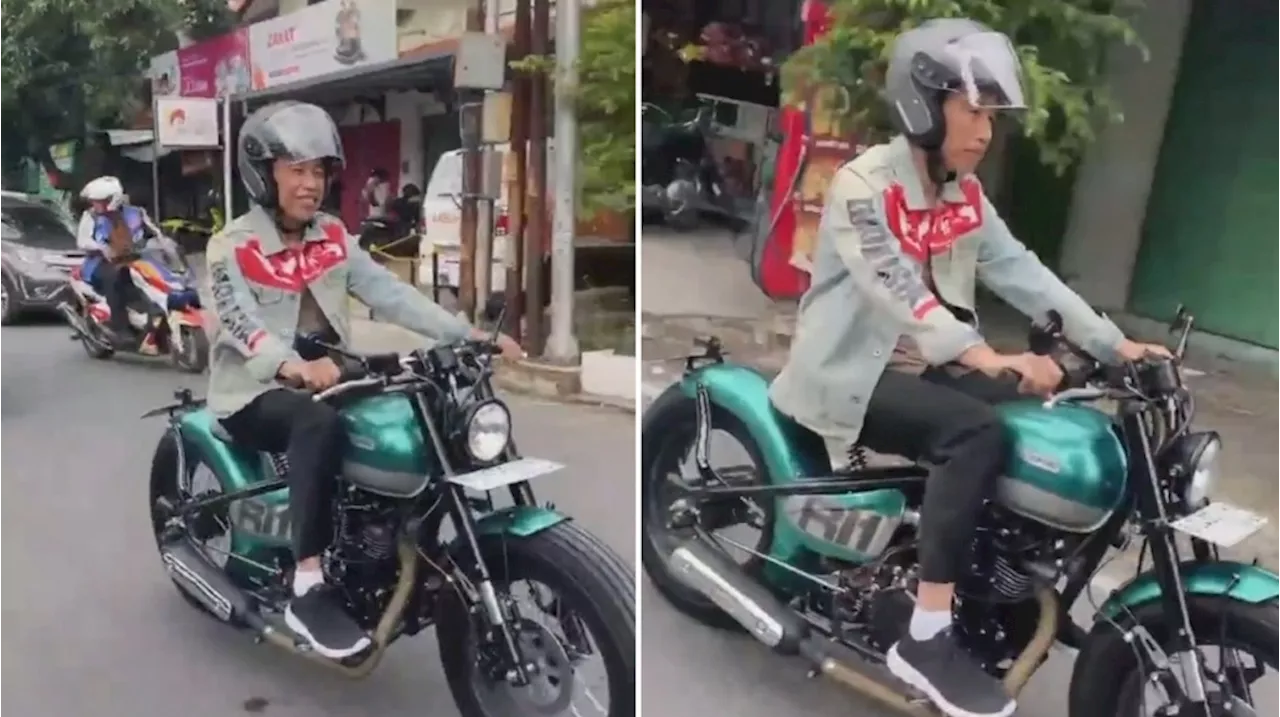 Jokowi Touring Moge di Solo, Pakai Jaket Peta Nusantara