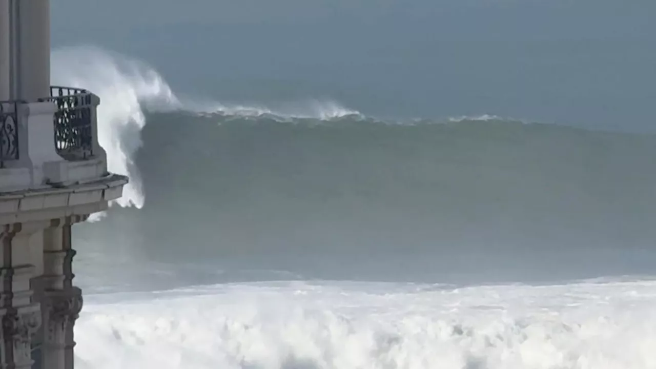 Tempête Herminia: Vagues Gigantesques au Pays Basque