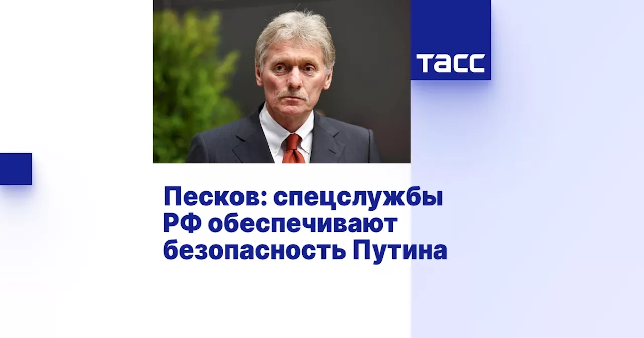 Песков: спецслужбы РФ обеспечивают безопасность Путина