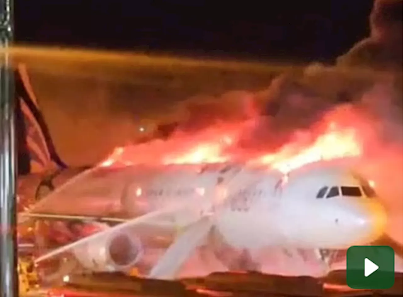 Incendio a bordo Airbus all'aeroporto di Busan: 176 passeggeri evacuati