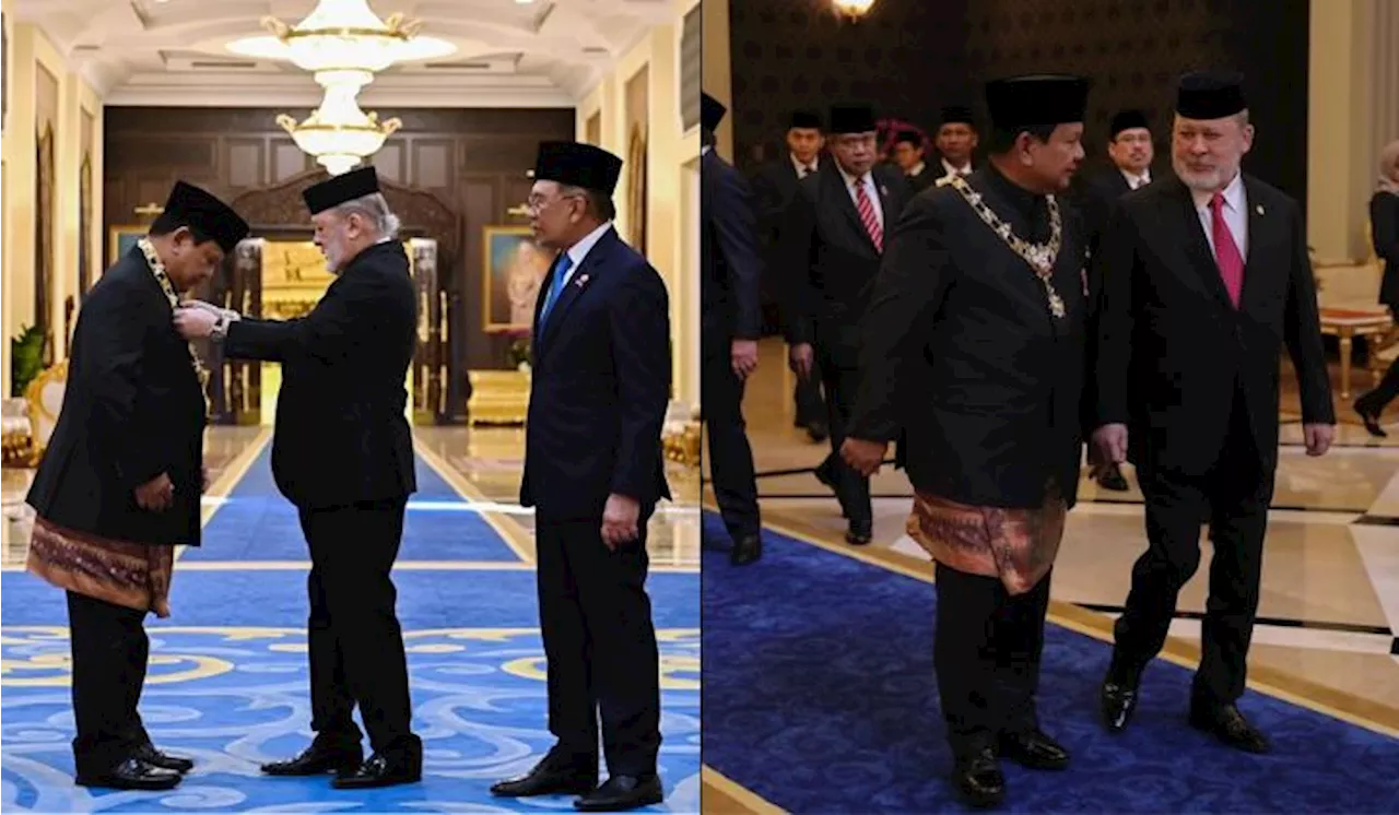 Sultan Ibrahim Honors Indonesian President Prabowo with Prestigious Award