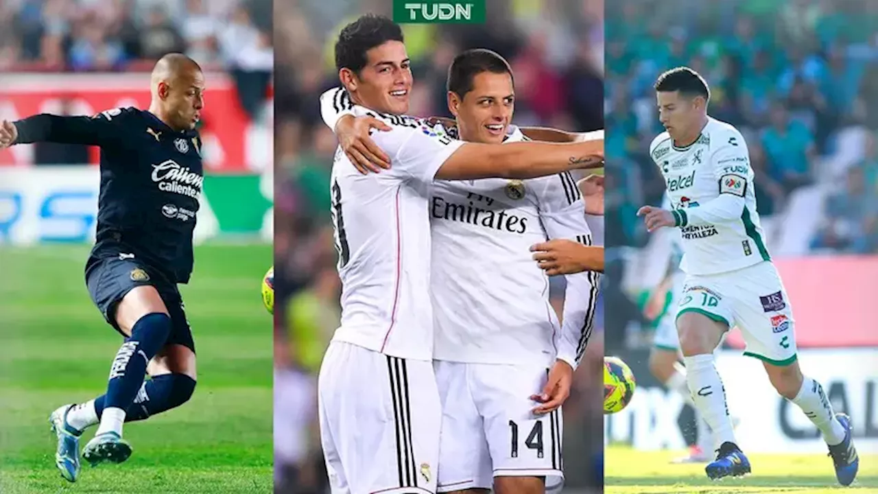 James y Chicharito se reencuentran en la Liga MX tras casi 10 años