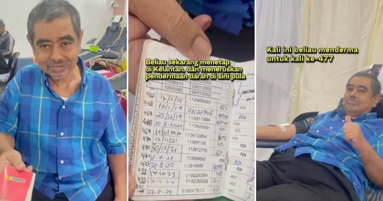 Malaysian Man Donates Blood Over 400 Times in 37 Years