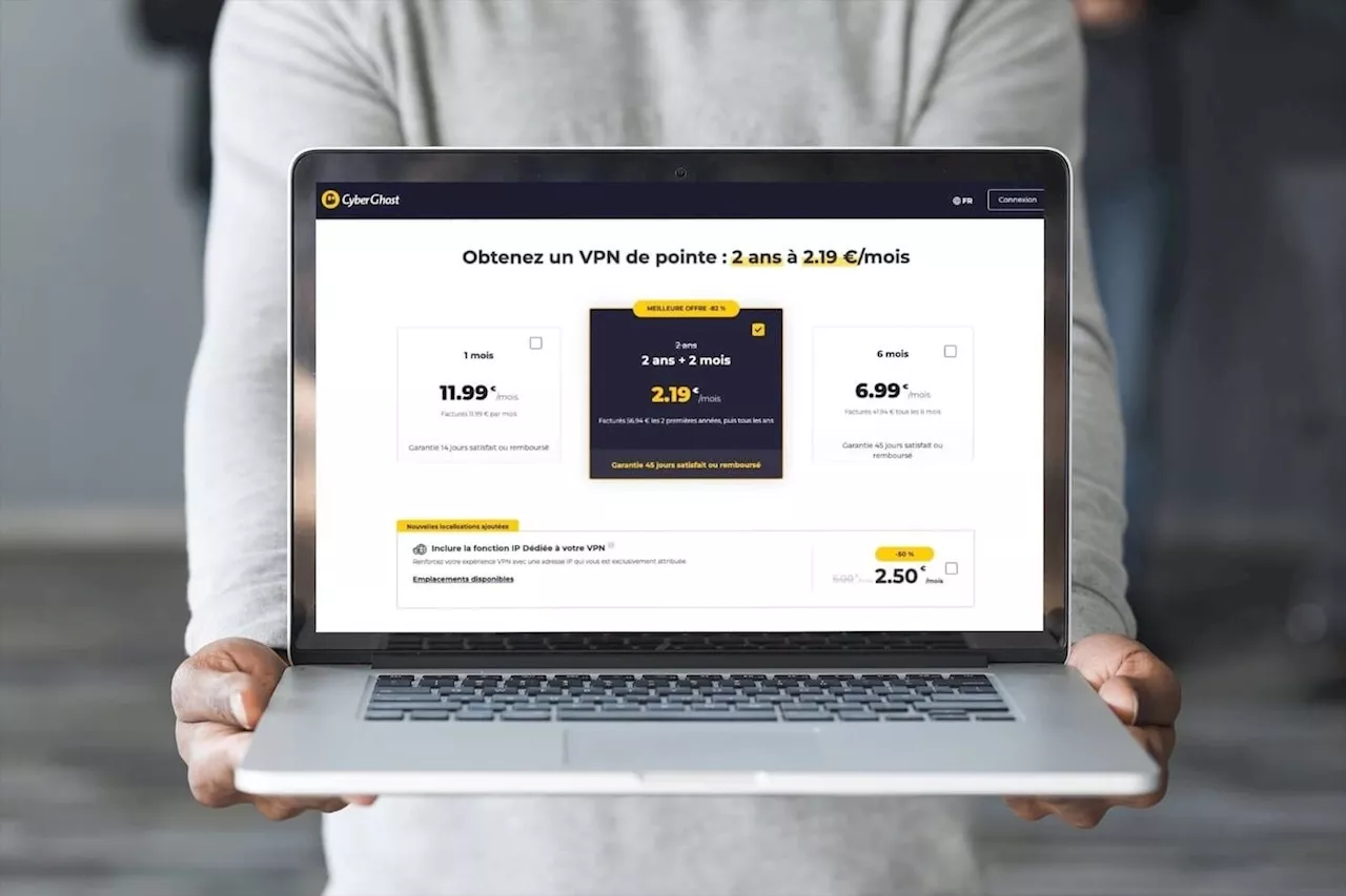 CyberGhost VPN à 82% de réduction : Profitez de la sécurité et de contenus débloqués