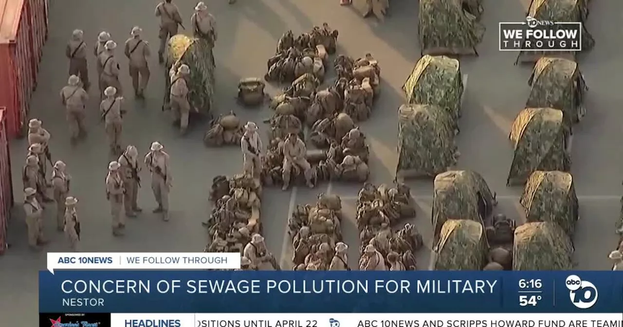 Military personnel's proximity to South Bay sewage raises concerns