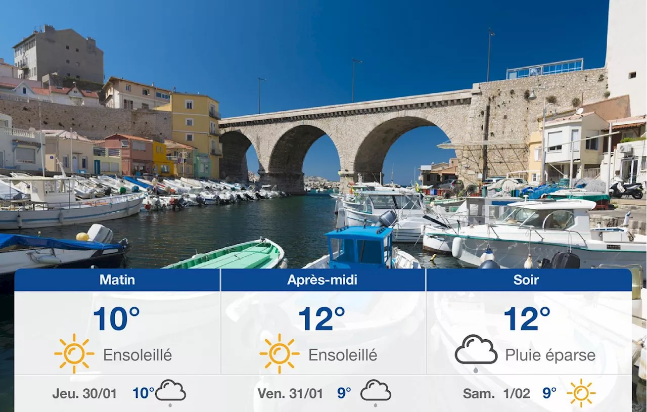 Météo Marseille: prévisions du mercredi 29 janvier 2025