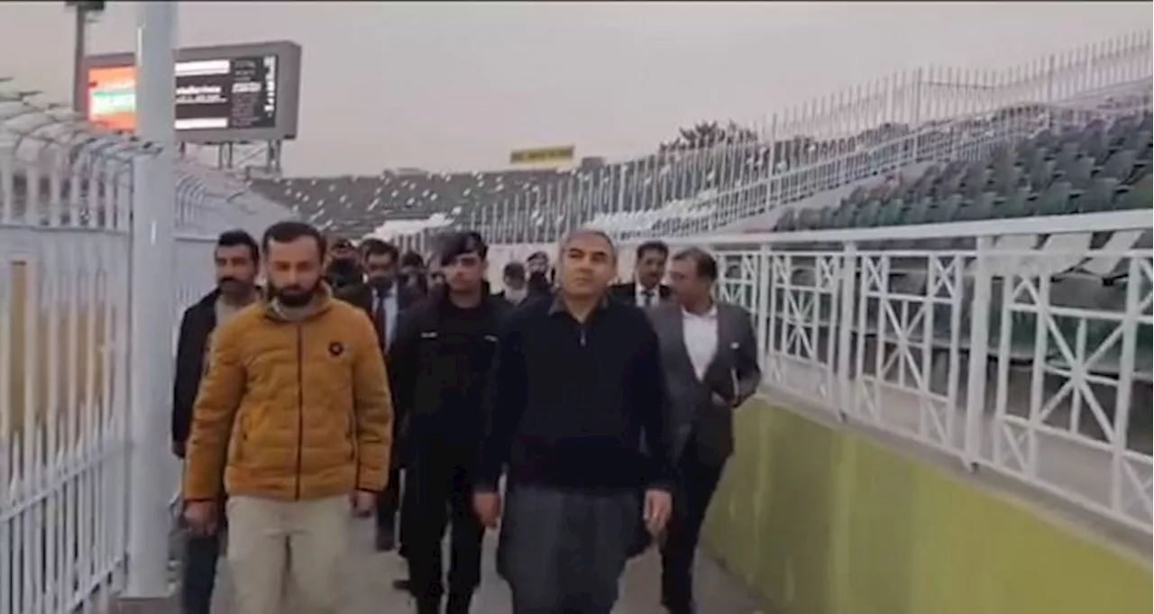 Chairman PCB visits Rawalpindi Cricket Stadium to see upgradation work