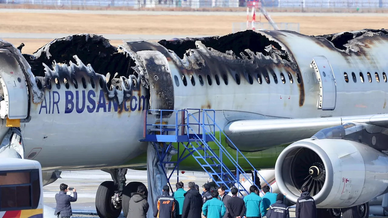 Passenger plane catches fire at South Korean airport. All 176 on board evacuated