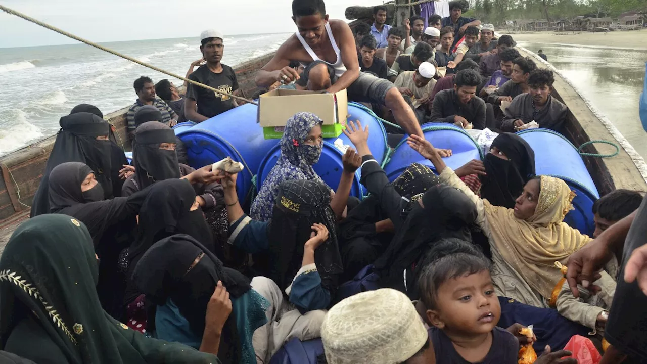 Over 100 Rohingya refugees fleeing persecution in Myanmar arrive in Indonesia's Aceh