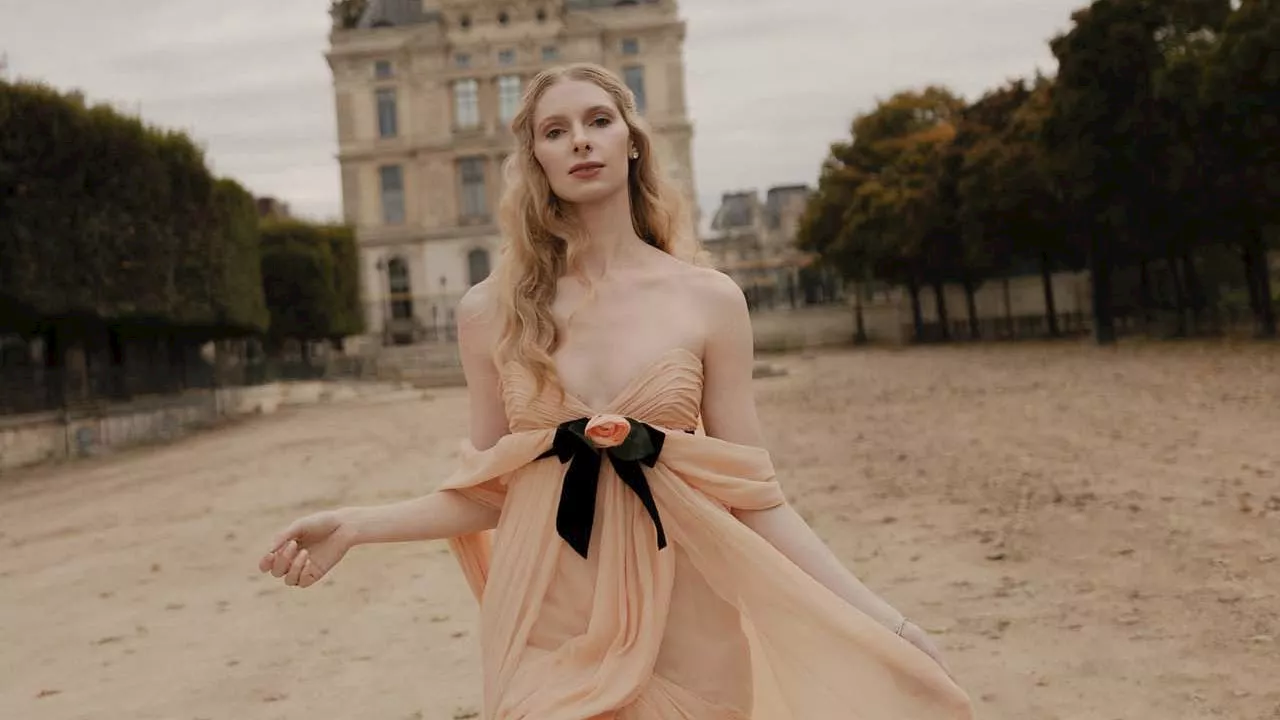 This Paris Bride’s Pink Vintage Chanel Wedding Dress Was Worn By Claudia Schiffer On The Runway