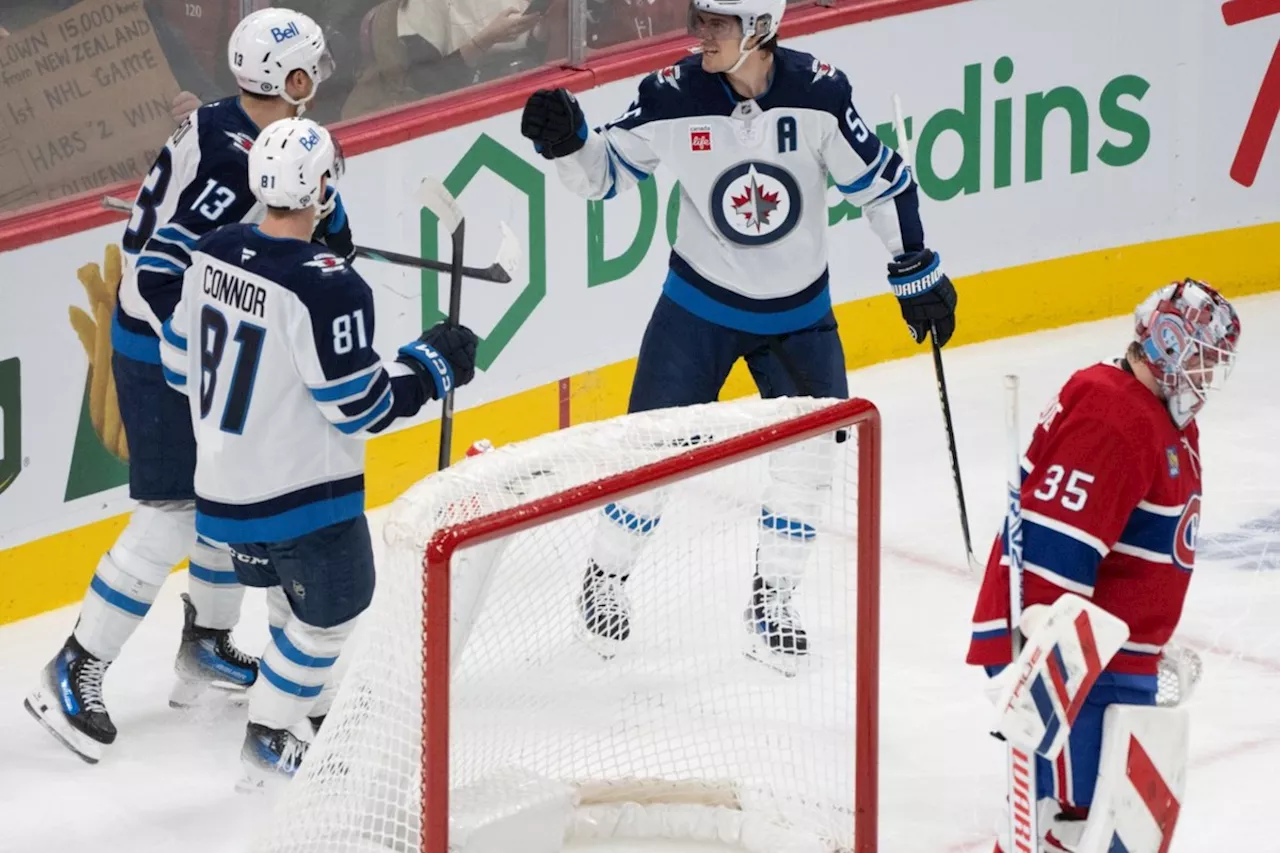 Connor scores back-breaker, Jets stars shine bright in 4-1 win over Canadiens