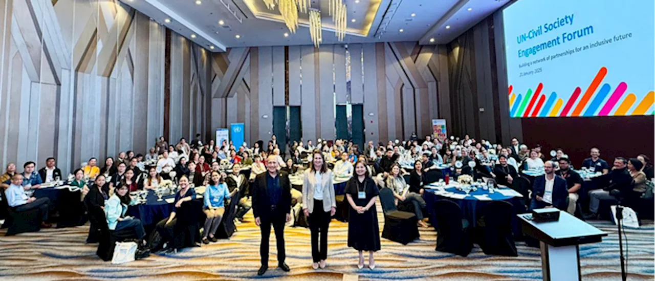 UN Philippines and Civil Society Forge New Partnerships to Accelerate SDGs