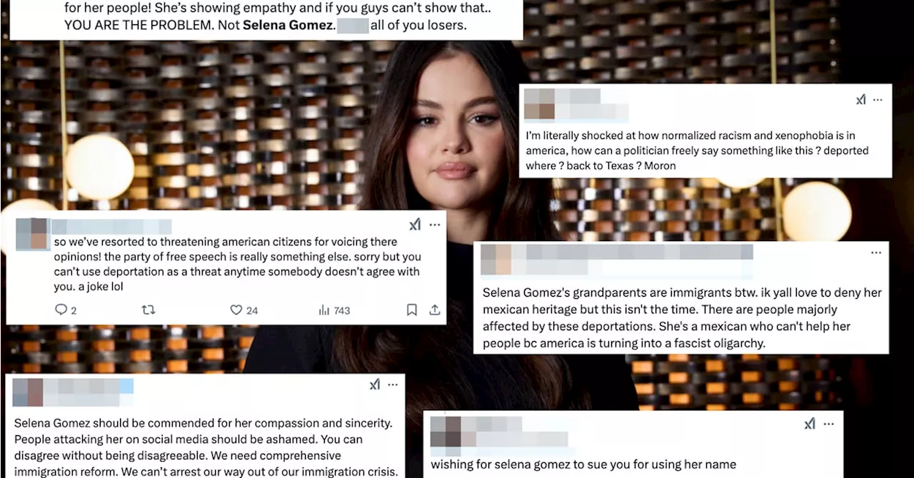 Selena Gomez Claps Back at Politician Who Suggested Her Deportation