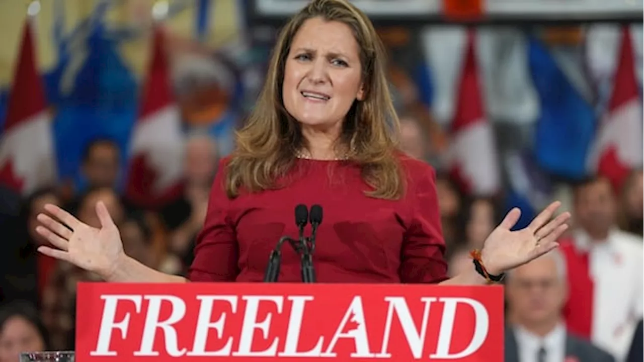 Freeland Promises Half-Sized Cabinet and PMO if Elected Liberal Leader