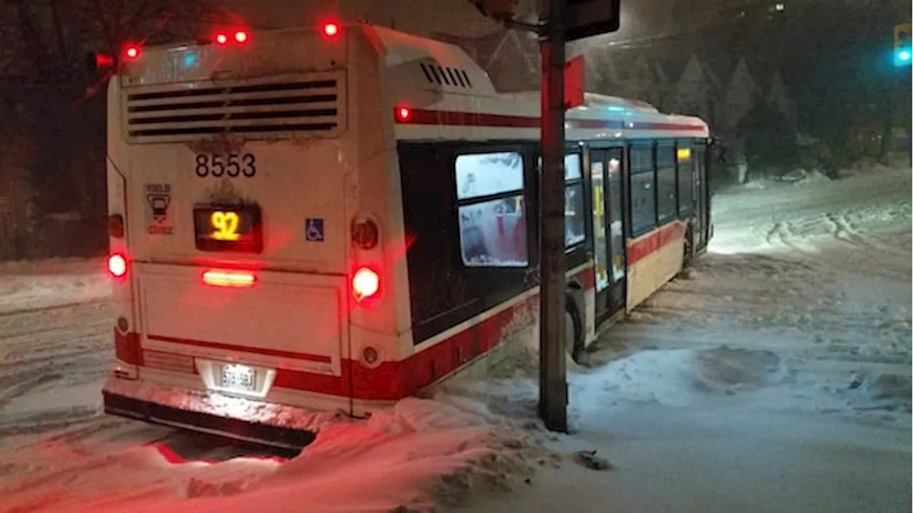 TTC Suspends 56 Bus Stops Due to Winter Weather Advisory