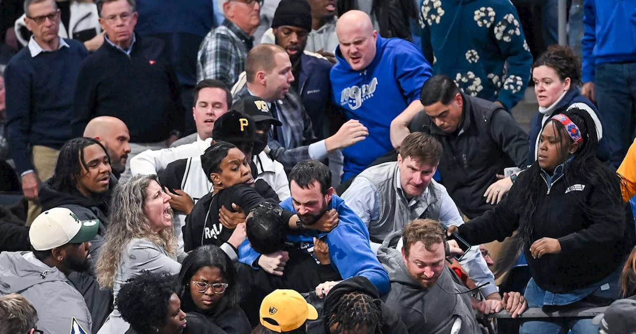 Large brawl erupts between fans, delays college basketball game between VCU and Saint Louis