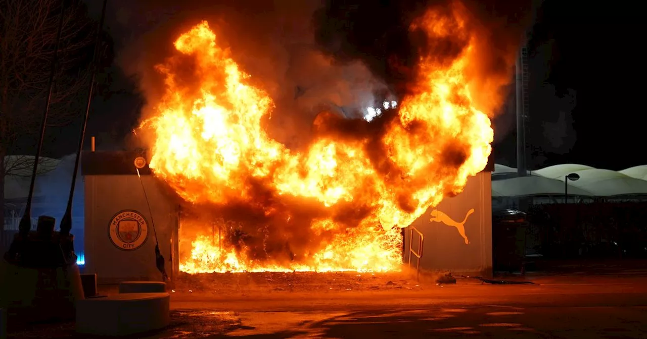 Man City's Champions League Fate Hangs in the Balance as Fire Breaks Out at Etihad Stadium