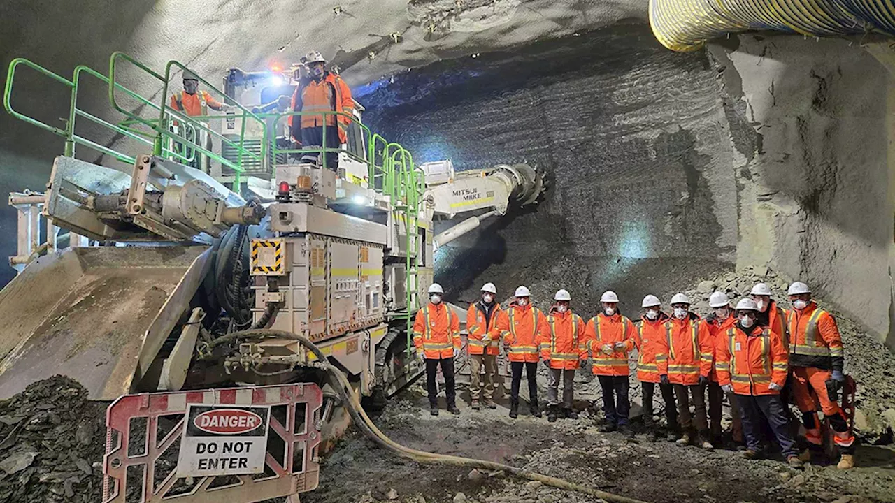 Roadheader Machine Clears Path for Ontario Line's King-Bathurst Station