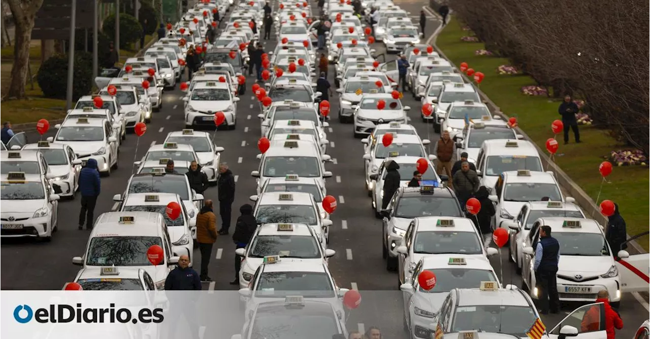 La huelga de taxis paraliza Madrid y Barcelona: por qué protestan, dónde y cuánto duran los paros