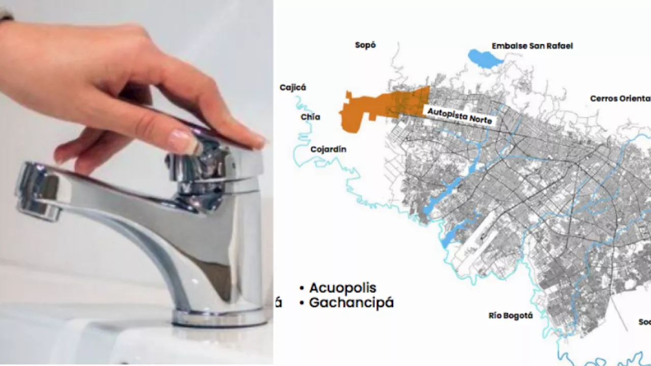 Racionamiento de agua en Bogotá: Turno 9 afecta a Suba, Usaquén y municipios del norte